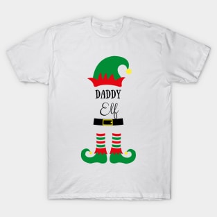 daddy elf cute christmas design for dad T-Shirt